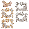 4Pcs 2 Colors Glass Rhinestone Shoe Decoration FIND-GO0002-28-1