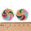 304 Stainless Steel Enamel Pendants STAS-T068-79G-3
