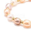 Natural Pearl Beaded Bracelets BJEW-D447-05G-01-3