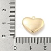 Brass Pave Shell Heart Charms KK-L211-016G-3