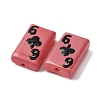 Baking Paint Glass Enamel Beads LAMP-Q045-07-4