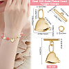 10 Sets Brass Toggle Clasps KK-BBC0015-82-2