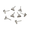 Tarnish Resistant 304 Stainless Steel Stud Earring Settings X-STAS-Q170-11-4