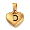 304 Stainless Steel Pendants STAS-P278-01D-G-1-1