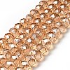 Handmade Imitate Austrian Crystal Faceted Rondelle Glass Beads X-G02YI0Q4-1