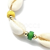 2Pcs 2 Style Synthetic Turquoise Starfish Charm Bracelets Set BJEW-TA00354-3