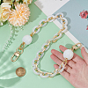 1Pc Resin Oval Link Purse Chains with Alloy Clasps FIND-PH0028-19B-3