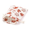 Christmas Theme Cotton Fabric Cloth Bag ABAG-H104-B13-4