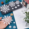 Christmas Plastic Snowflake Pendant & Cabochons Making Findings Kits DIY-SC0026-70-3
