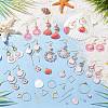 DIY Natural Shell Dangle Earring Making Kit DIY-SC0025-80-4