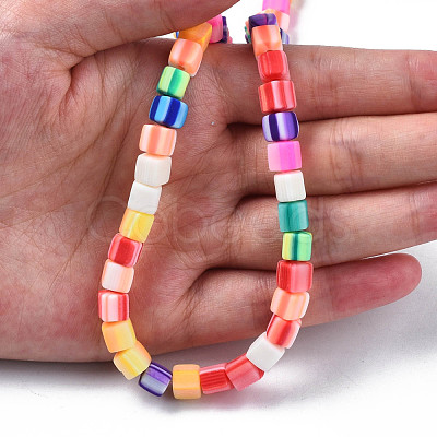 Handmade Polymer Clay Beads Strands CLAY-N008-060-05-1