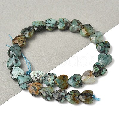 Natural African Turquoise(Jasper) Beads Strands G-D316-B09-1