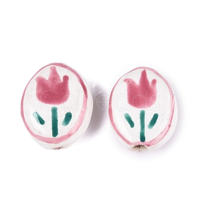 Handmade Porcelain Beads PORC-N013-10F-1
