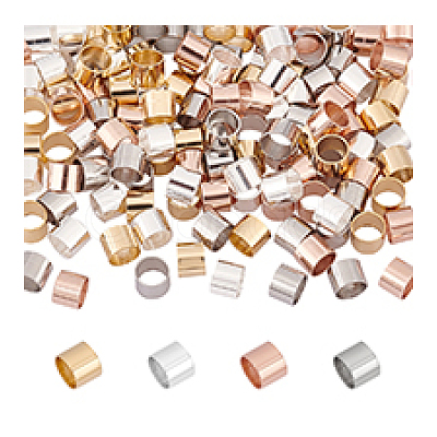 120Pcs 4 Colors 304 Stainless Steel Beads STAS-PH0005-74-1