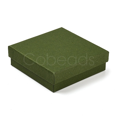 Cardboard Paper Jewelry Storage Boxes with Sponge CON-P023-01E-01-1