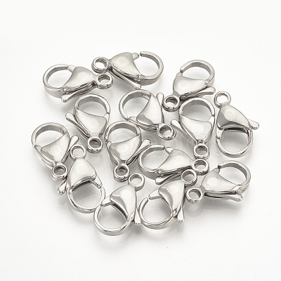 Tarnish Resistant 304 Stainless Steel Lobster Claw Clasps STAS-T029-11-1
