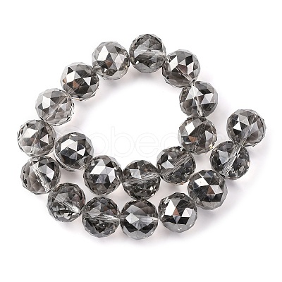 Transparent Electroplate Glass Beads Strands EGLA-N002-34H-F02-1