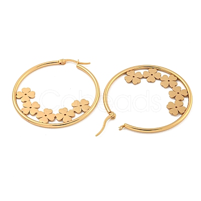 304 Stainless Steel Huggie Hoop Earrings EJEW-P282-01A-G-1