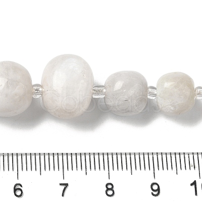 Natural White Moonstone Beads Strands G-Q169-E08-01-1