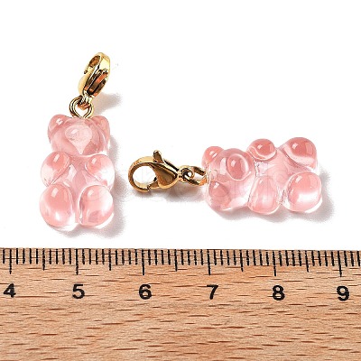 Bear Resin Pendant Decorations STAS-M092-01G-05-1