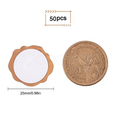 CRASPIRE 50Pcs Adhesive Wax Stamp Stickers DIY-CP0005-82Q-1