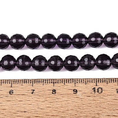 Transparent Glass Bead Strands GLAA-R095-8mm-40-1