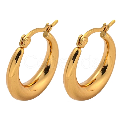 PVD Vacuum Plating 202 Stainless Steel Hoop Earring EJEW-H003-19G-01-1