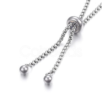 Tarnish Resistant Adjustable 304 Stainless Steel Bracelet Making STAS-F183-10P-1