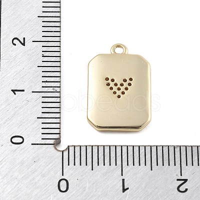 Brass Micro Pave Cubic Zirconia Pendants KK-D283-30G-01-1