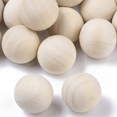 Unfinished Wood Beads X-WOOD-T014-20mm-1