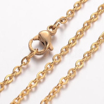 Ion Plating(IP) 304 Stainless Steel Necklace X-MAK-K004-07G-1