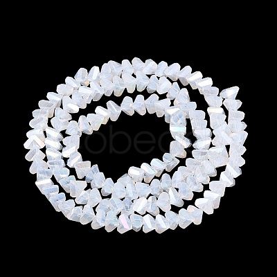 Electroplate Imitation Jade Glass Beads Strands LS-EGLA-Q139-01A-B01-1