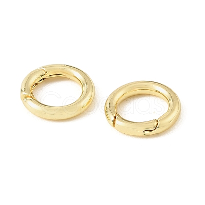 Brass Spring Gate Rings KK-CBA9CBD-10G-1