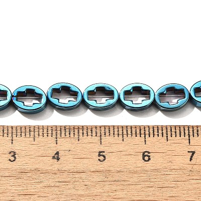Electroplated Synthetic Non-magnetic Hematite Beads Strands G-L613-Z01-01A-1