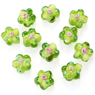 10Pcs Handmade Lampwork Beads LAMP-TADJ0001-01H-1