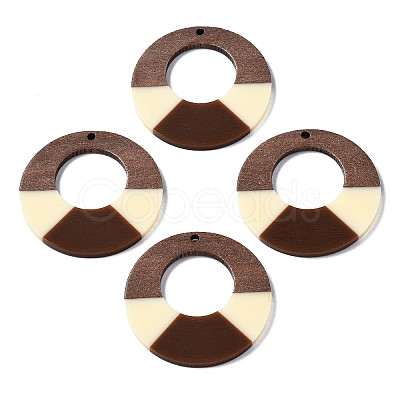 Resin & Walnut Wood Pendants RESI-S389-068A-A12-1