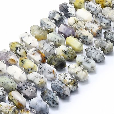 Natural White African Opal Beads Strands G-F715-037-1