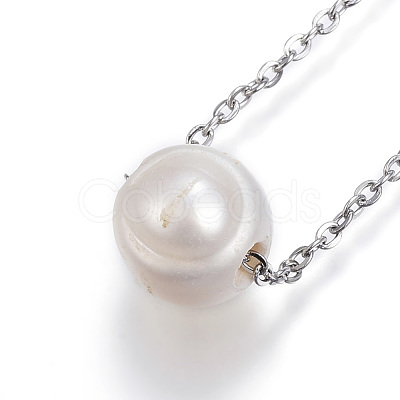 304 Stainless Steel Pendant Necklaces NJEW-H430-06-1