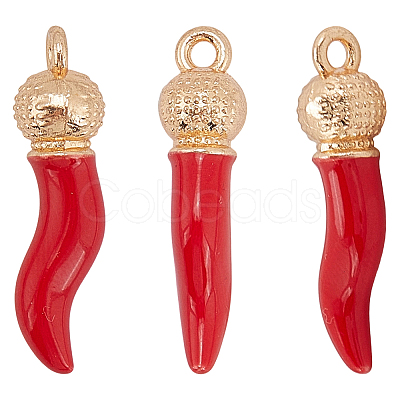 20Pcs Opaque Resin Pendants RESI-SC0006-22-1
