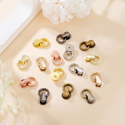 24Pcs 8 Colors Alloy Bag Suspension Clasps FIND-TA0009-98-1