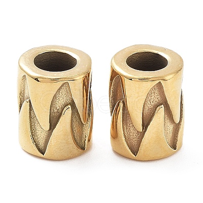 Ion Plating(IP) 304 Stainless Steel European Beads STAS-P173-116G-1