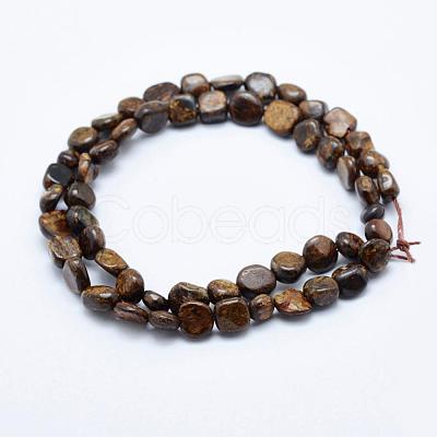 Natural Bronzite Beads Strands G-K203-33-1