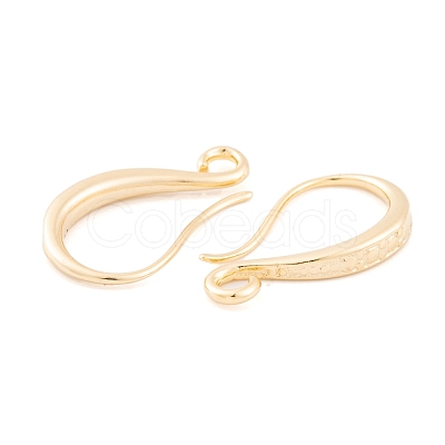 Rack Plating Eco-friendly Brass Earring Hooks KK-D075-11G-RS-1