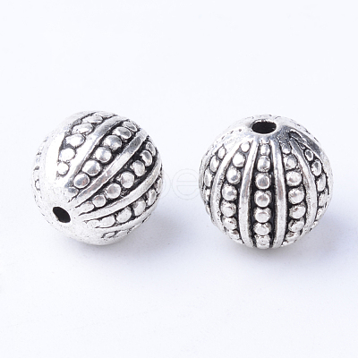 Tibetan Style Alloy Beads X-TIBE-Q063-102AS-RS-1