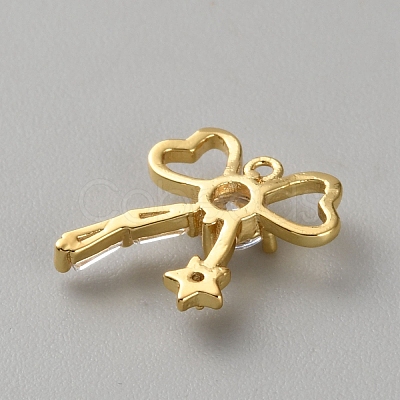 Brass Micro Pave Cubic Zirconia Pendants FIND-WH0817-162G-I-1