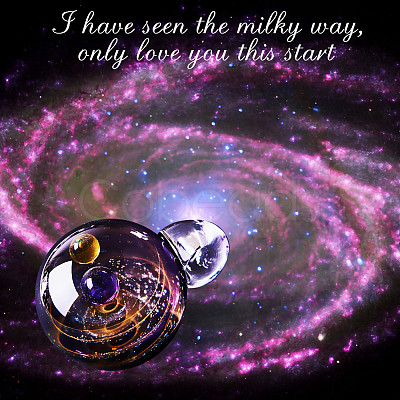 DIY Jewelry Galaxy Universe Ball Necklaces Making DIY-BC0009-20B-1
