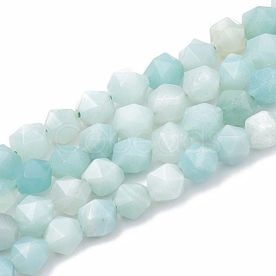 Natural Amazonite Beads Strands G-S332-6mm-009-1