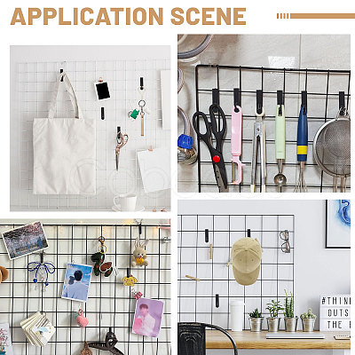 Plastic Mesh Sheet Hook FIND-WH0149-32C-02-1