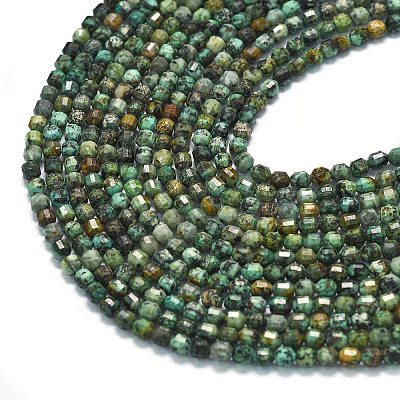 Natural African Turquoise(Jasper) Beads Strands G-A260-A16-01-1