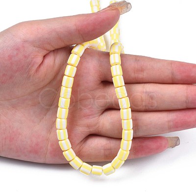 Handmade Polymer Clay Bead Strands CLAY-T020-12I-1